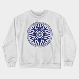 Nautical Compass | Vintage Compass | Crewneck Sweatshirt